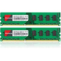 Kuesuny 8GB Kit (4GBX2) DDR3 1333 Udimm RAM- PC3-10600 PC3-10600U 1.5V CL9 240pin Non-ECC Módulo de Memoria de…